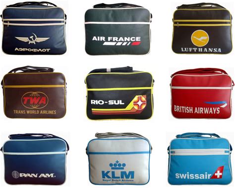 vintage airliner bag|retro airline flight bags.